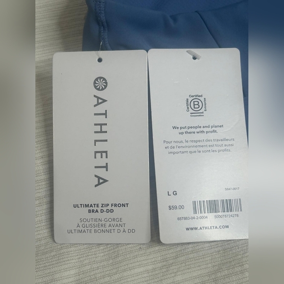 Athleta Blue Sports Bra - Picture 4 of 6